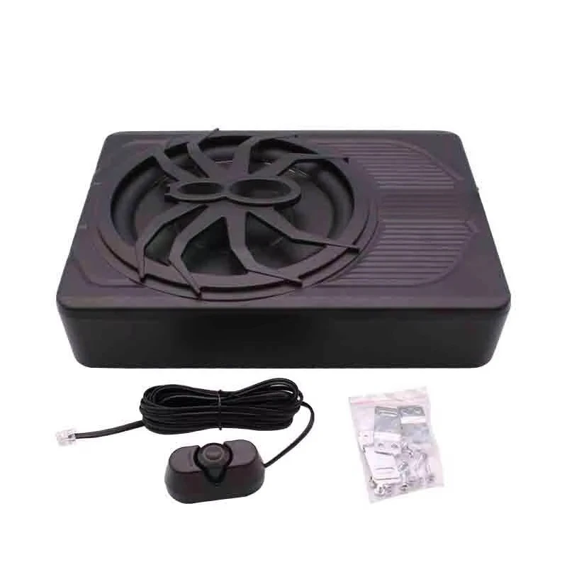 10 Inch 800W Slim Under Seat Active Car Subwoofer, 12V Linear Control Built-in Amplifier Car Stereo