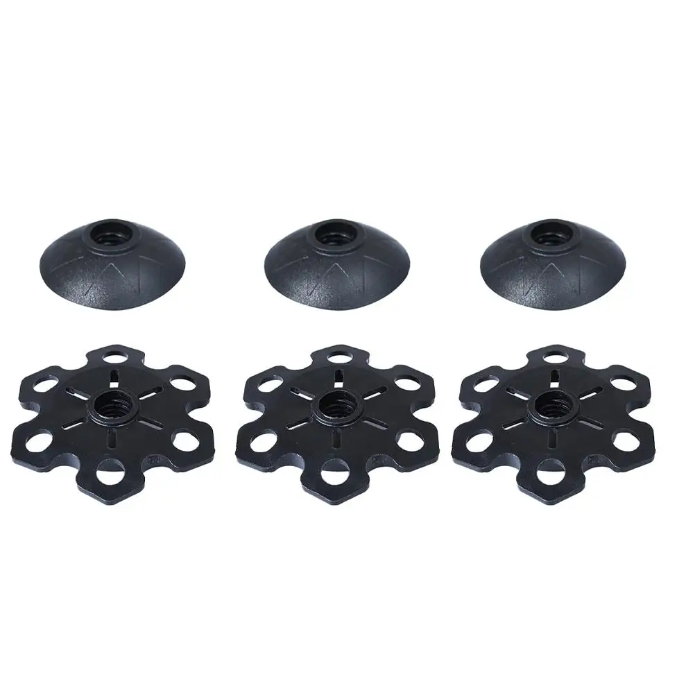 

6 Pcs Mud Tray Hiking Poles Tip Trekking Protectors Snow Flake Pad Walking Stick Guard Anti Sink Rubber Lightweight