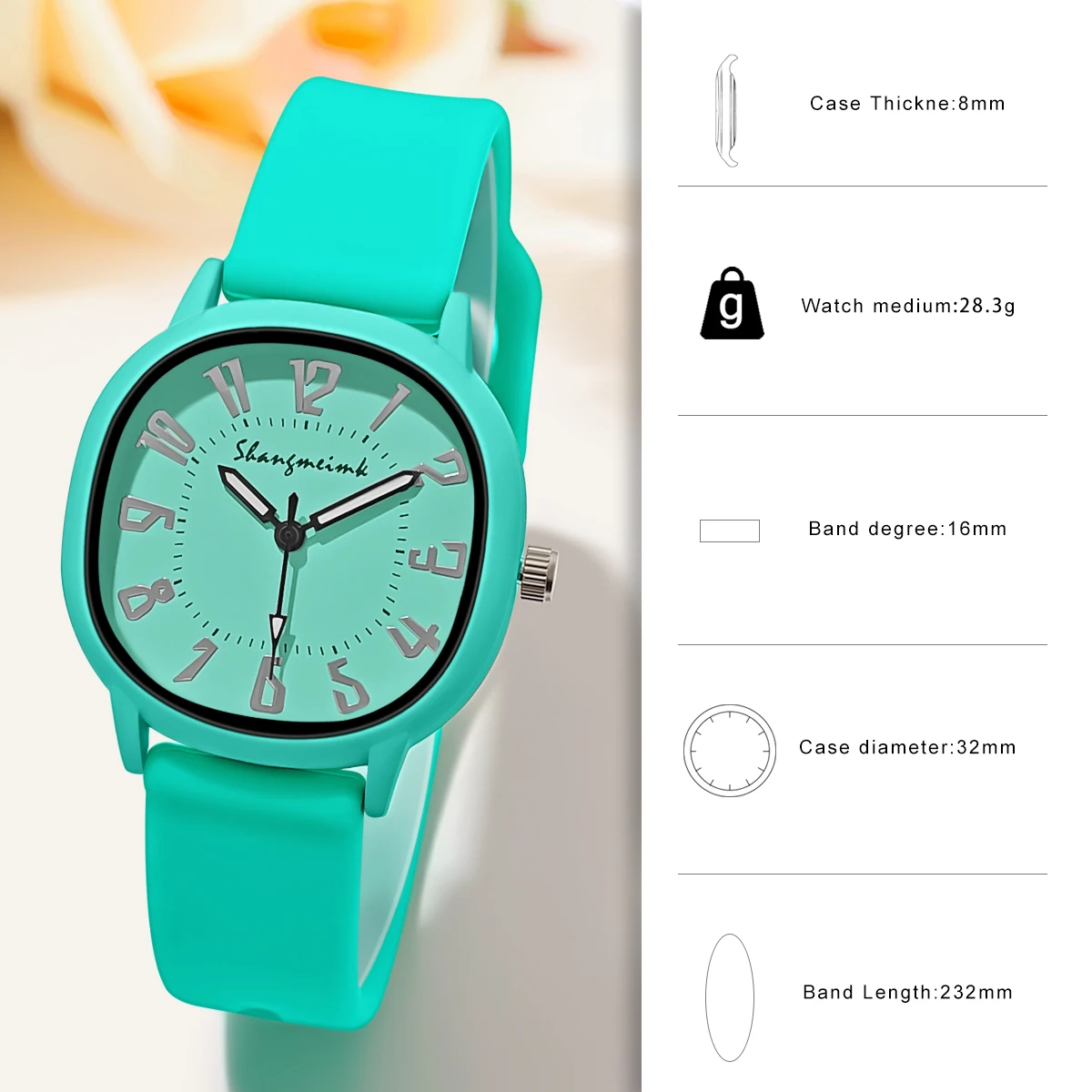 Fashion Women\'s Watch Silicone Strap Wristwatch Quartz Watches For Women Clock Ladies Watch Gift Reloj Mujer relojes de mujer