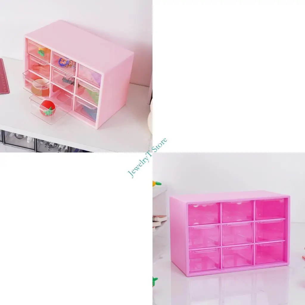 

LX9D Шкатулка для драгоценностей с несколькими отделениями, 9 сетчатая структура, идеально подходит для косметических ювелирных