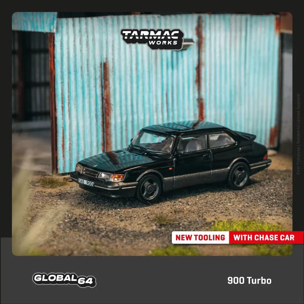 

PreSale TW 1:64 900 Turbo Black Diecast Коллекционная модель автомобиля, миниатюрные игрушки Tarmac Works