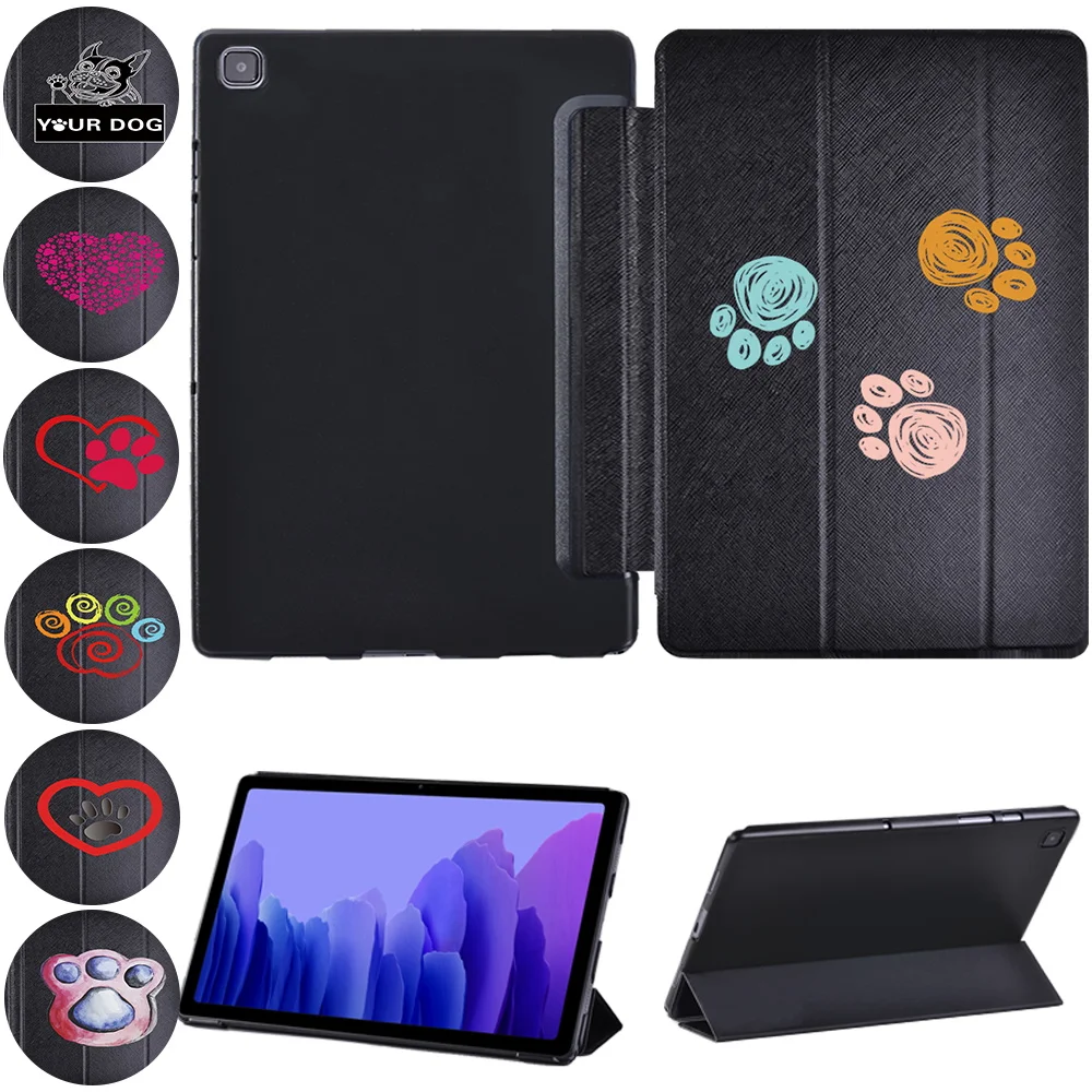 

Tablet Stand Cover Case for Samsung Galaxy Tab A 10.1 2019 T510 T515/Galaxy Tab A7 10.4 2020 T500 T505 Footprints Series Funda