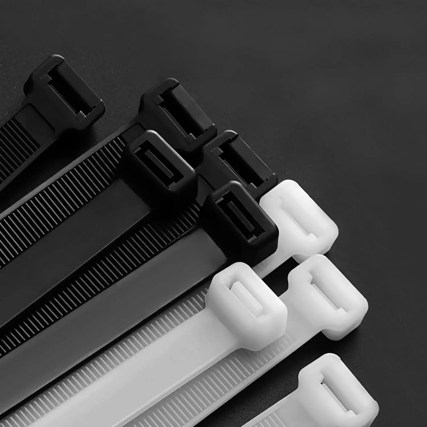 Self-locking plastic nylon tie + Nylon Square Plastic 3M Self Adhesive Wire Zip Fixed Seat Holder Cable Tie Mount Base