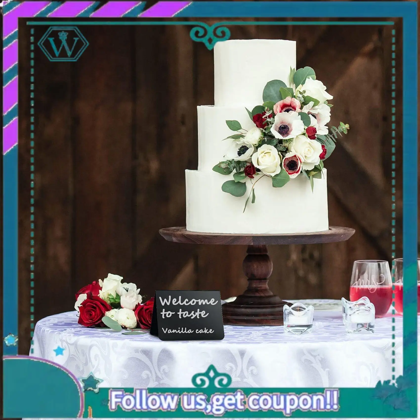 A75Q-24 PCS Mini Chalkboard Signs 4X3inch Small Chalkboard Chalk Sign Food Labels For Party Buffet Tables ,Easy To Write