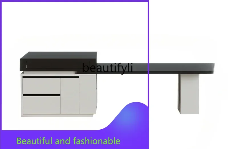 

xzzY13 Island Table Dining Table Kitchen Bar Restaurant Light Luxury Minimalist Household Italian Slate Guide