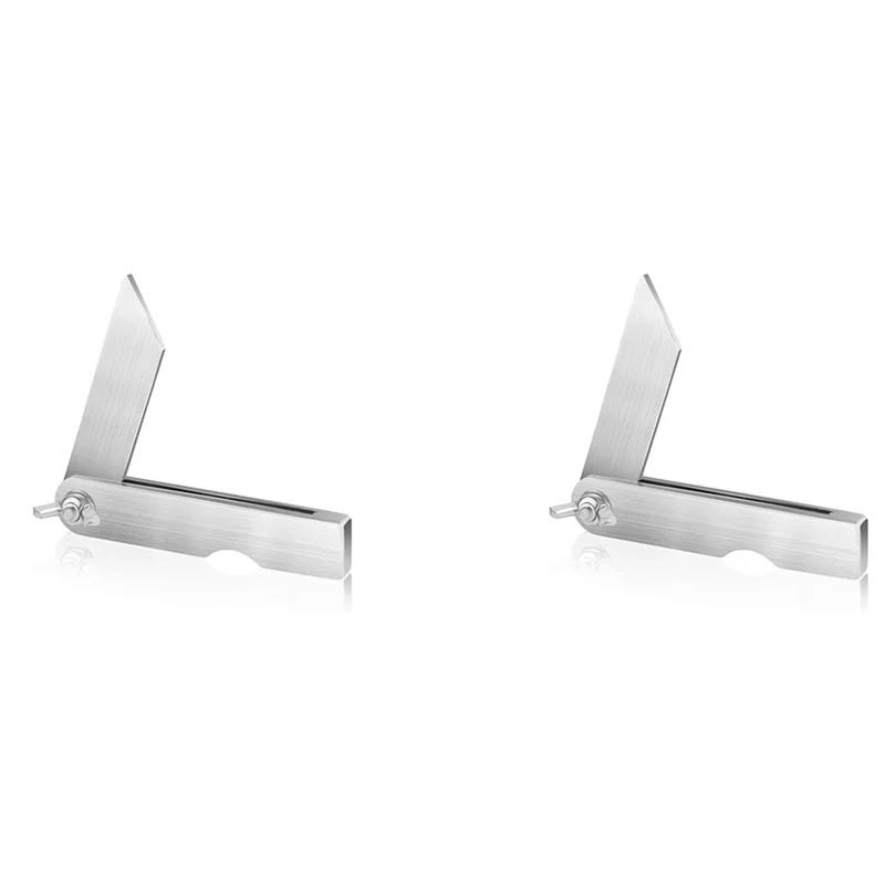 

2X Sliding T-Bevel Gauge Protractor 4 Inch Mini Bevels Angle Adjustable Carpenter Bevels Finder For Woodworking-AT36