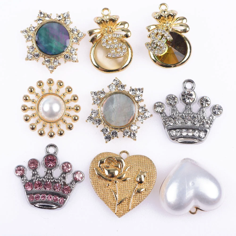 Dijes de zapatos de diamantes de imitación de Metal para mujer, decoraciones de zapatos de mariposa de Reina ostentosas, accesorios brillantes para