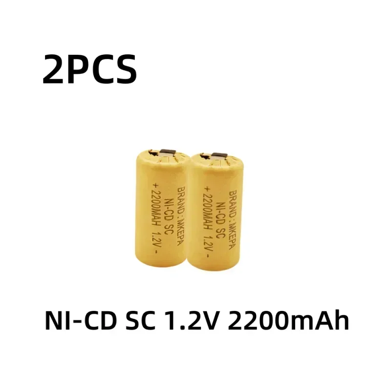 1-20pcs Screwdriver Electric Drill SC Batteries 1.2V H 2200mah Ni-Cd Rechargeable Battey with Tab Power Tool