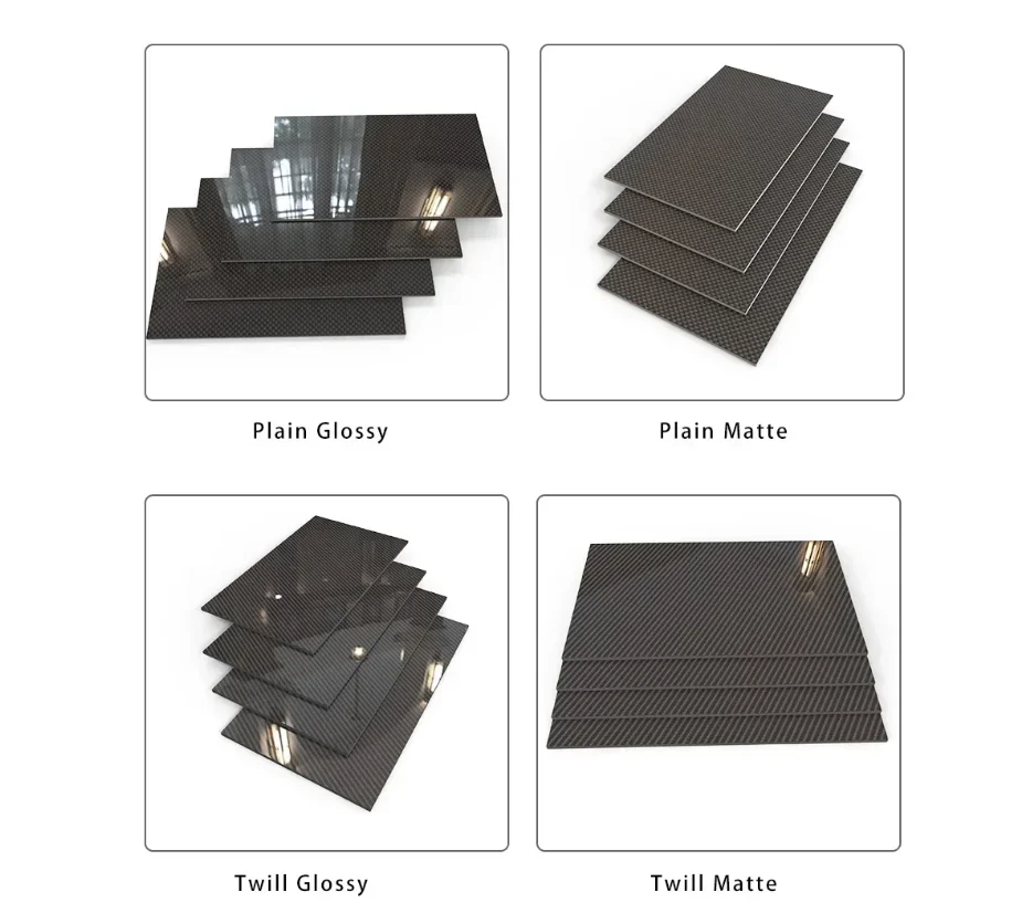 150x40MM 3K Carbon Fiber Board Panel Sheet Thickness 0.5mm 1mm 1.5mm 2mm 2.5mm 3mm 4mm 5mm Suitable For RC Model