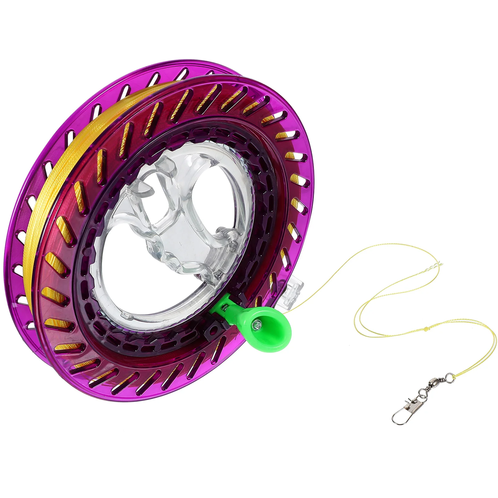 Carrete de línea de cometa resistente a los arañazos, enrollador reutilizable con cuerda voladora, carrete de rodamiento inastillable para niños, 1 Juego