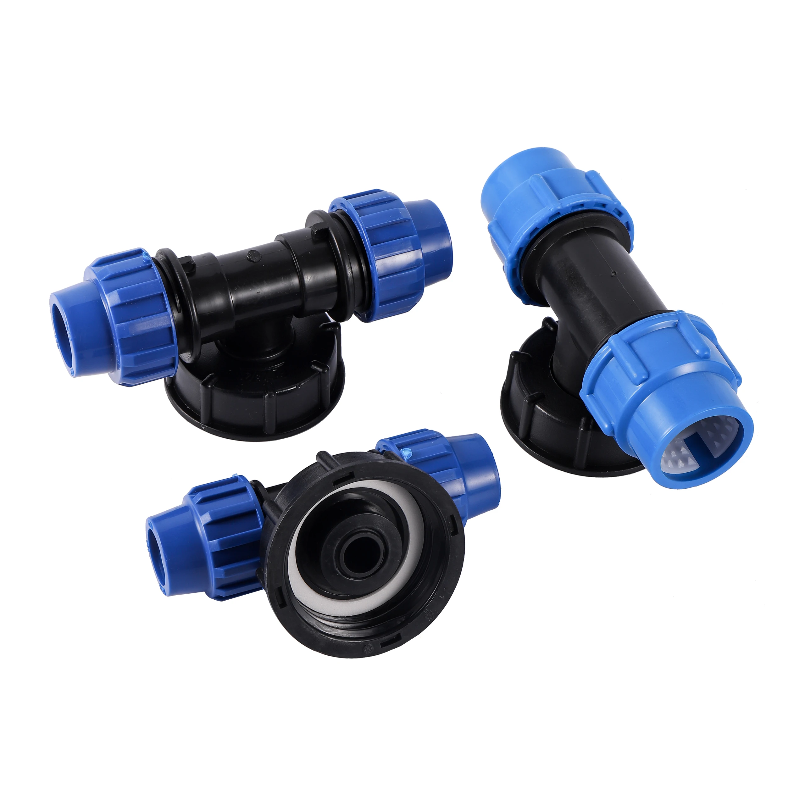 

20/25/32mm Plastic PE Pipe Tee Diverter Connector Garden Irrigation Adapter IBC Tank Reducer Tee Tee Fitting