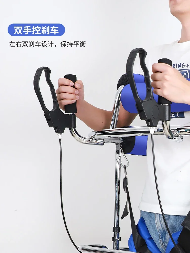 Elderly walker multifunctional lower limb assisted walking standing frame stroke hemiplegia adult walker rehabilitation