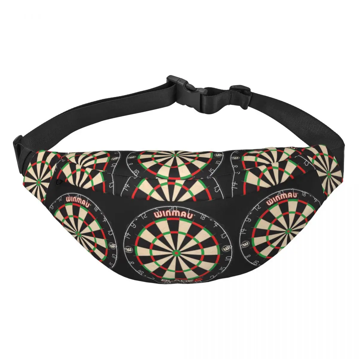 Custom Winmaus Blade Fanny Pack for Women Men Fashion Dartboard Sling Crossbody Waist Bag Cycling Camping Phone Money Pouch