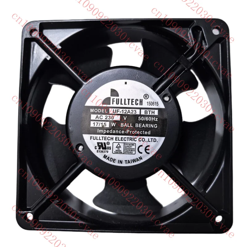 

Original for FULLTECH UF-12A23 BTH AC 230V 60Hz 120x120x38mm Server Cooler Fan