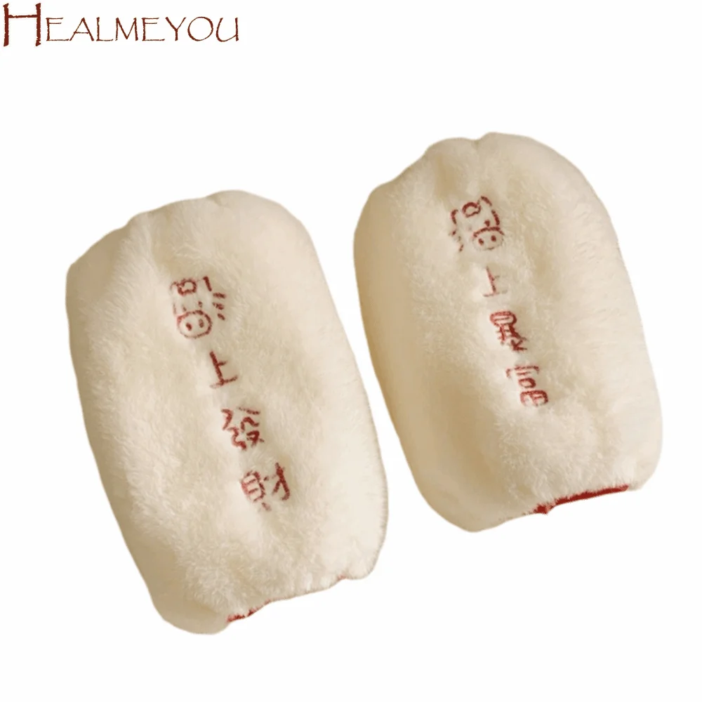 

Однотонные чехлы для рукавов из искусственного меха с эластичной резинкой, плюшевые, мягкие, ветрозащитные, защитные, для осени и зимы