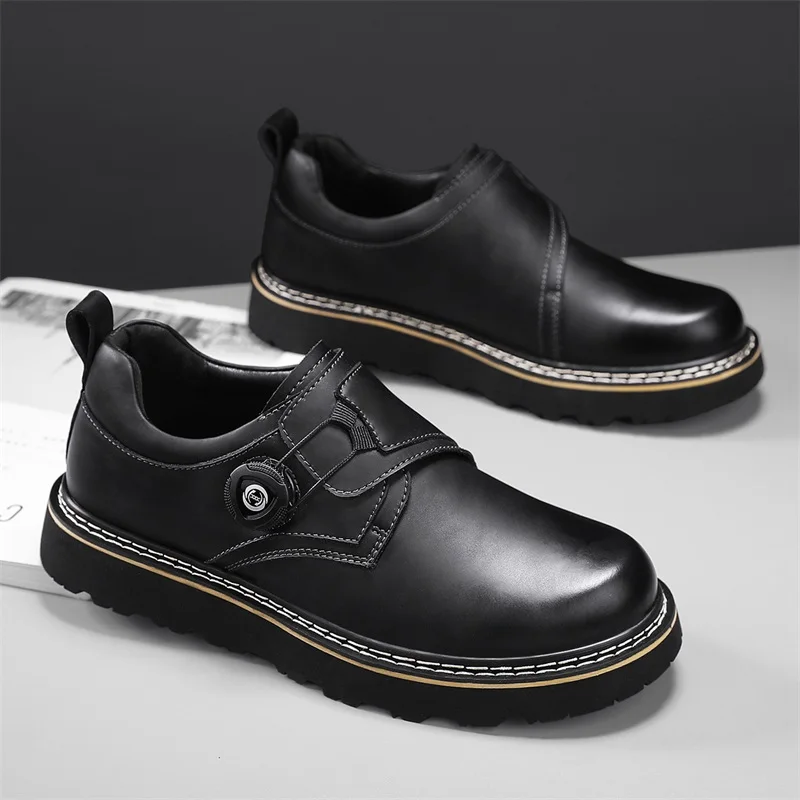 

Мужские туфли-оксфорды, спортивная повседневная мужская обувь из натуральной кожи, универсальная корейская версия, уличная туристическая обувь для мужчин