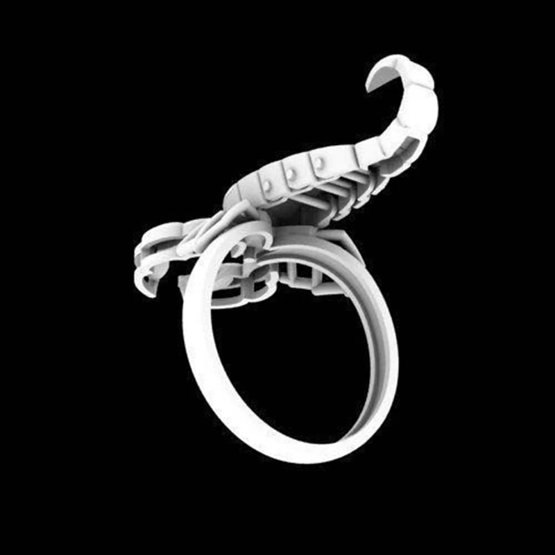 New Creative Scorpion Male Ring Fashion Personality Poison Scorpion Stainless Steel Finger Ring For Men Hip Hop Jewelry