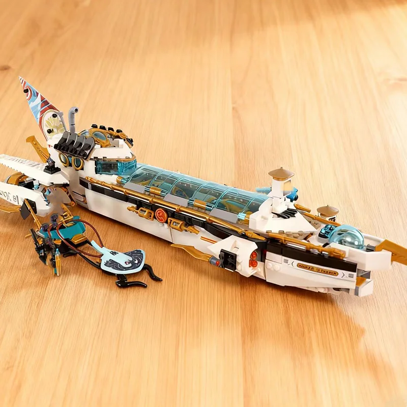 مجموعات متوافقة مع MOC من الطرف الثالث هيدرو سفينة باونتي تحت الماء Mecha نموذج كبير لبنات البناء ألعاب تجميع للأطفال ﻿