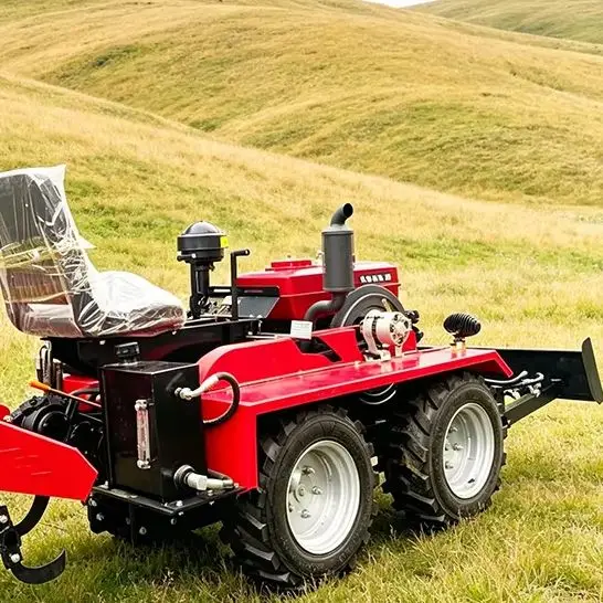 

Customized Wheel Rotary Tiller and Four Wheel Tractor Full Terrain Mini Tractor for Farmland Plowing Tractor