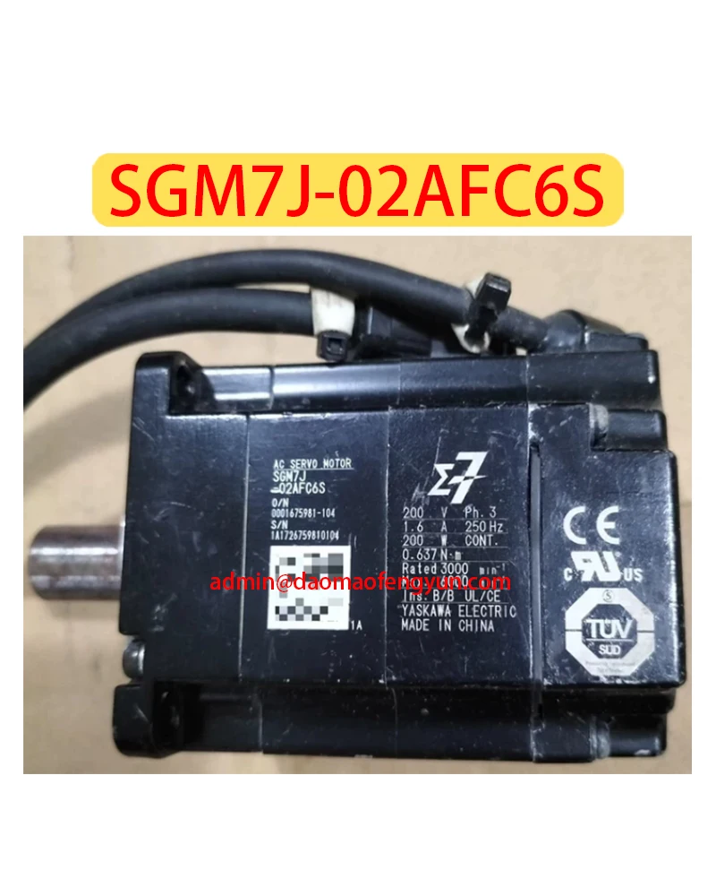 

SGM7J-02AFC6S Used Servo Motor SGM7J 02AFC6S，Fast shipping