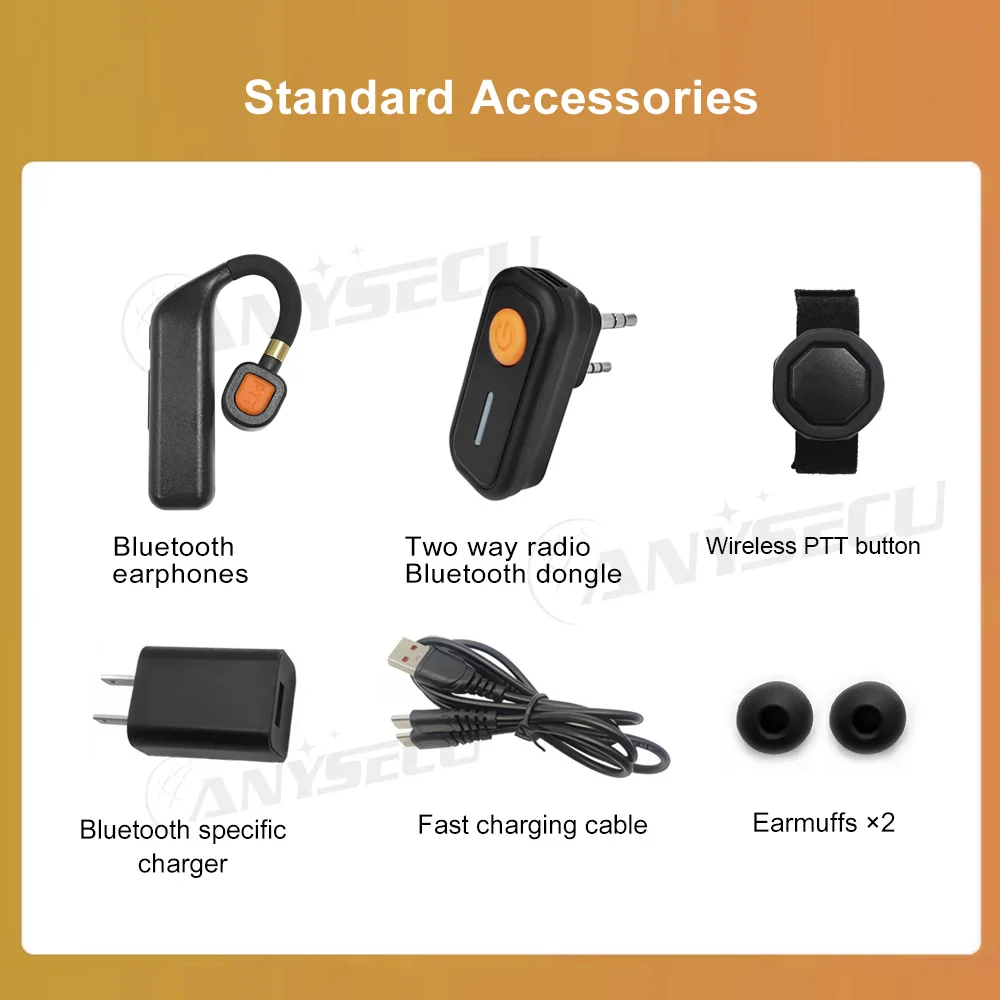 ANYSECU 2025 جديد AC-BH8 10H Type-C سماعة أذن لاسلكية بخاصية إلغاء الضوضاء لجهاز الاتصال اللاسلكي #6