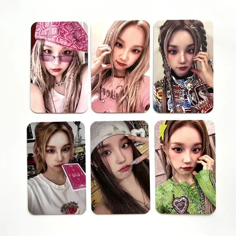 6Pcs/Set Kpop Gidle New Album I Feel Photocards High Quality Lomo Card HD Double Side Print Photo Cards Fans Collection Gift