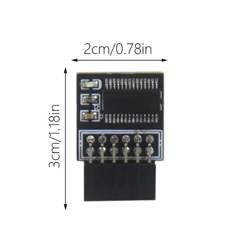 Y1UB TPM 2.0 12Pin Encryption Security Module Board Remote Controls TPM2.0 LPC 12Pin