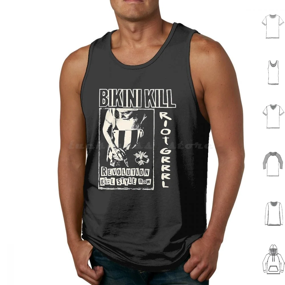 Bikini Kill Tank Tops Vest Sleeveless Primus Blondie Slaughter To Prevail Suicidal Tendencies Sepultura Randy Rhoads Bikini