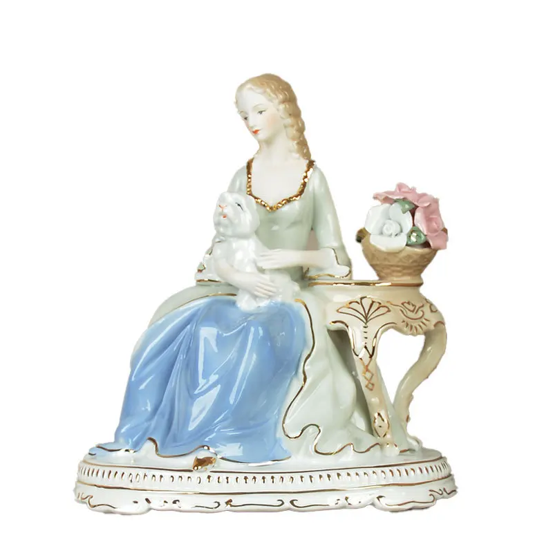 

Элегантный европейский керамический персонаж, художественный орнамент, свет, роскошный домашний интерьер, полка для гостиной, крыльца