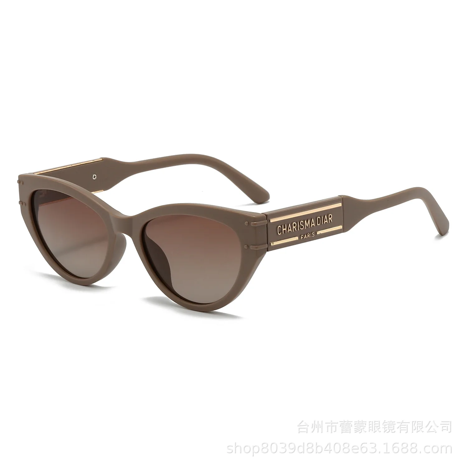 

2025 New! Retro Polarized Cat Eye Sunglasses Alphabet Design Men & Women Couples Driving Travel UV Protection Fashion Glasses