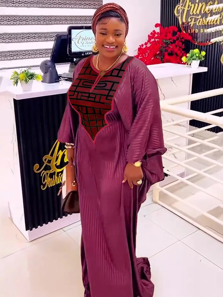 African Women Traditional Dresses Plus Size Long Robe Dubai Muslim Hijab Abaya Party Evening Dress Ankara Dashiki Africa Clothes