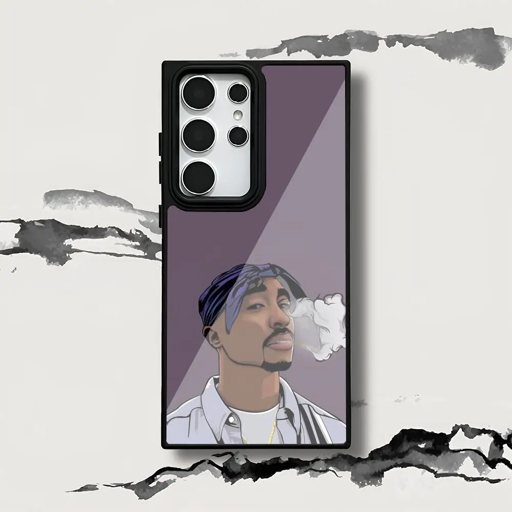 Singer T-Tupac2 MAISTO Mouse Pad PC+TPU For Samsung S8 9 10 20Plus S30 24 20ULTRA