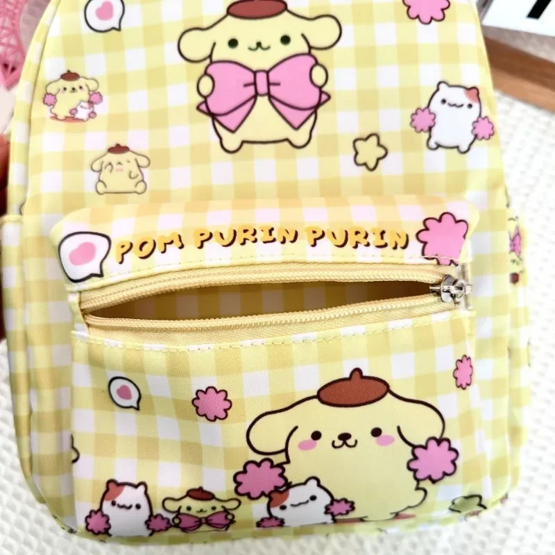 Sanrio ransel kartun anak-anak ransel sekolah Anime lucu Cinnamoroll Kuromi Melody ransel mode hadiah ulang tahun hati anak perempuan