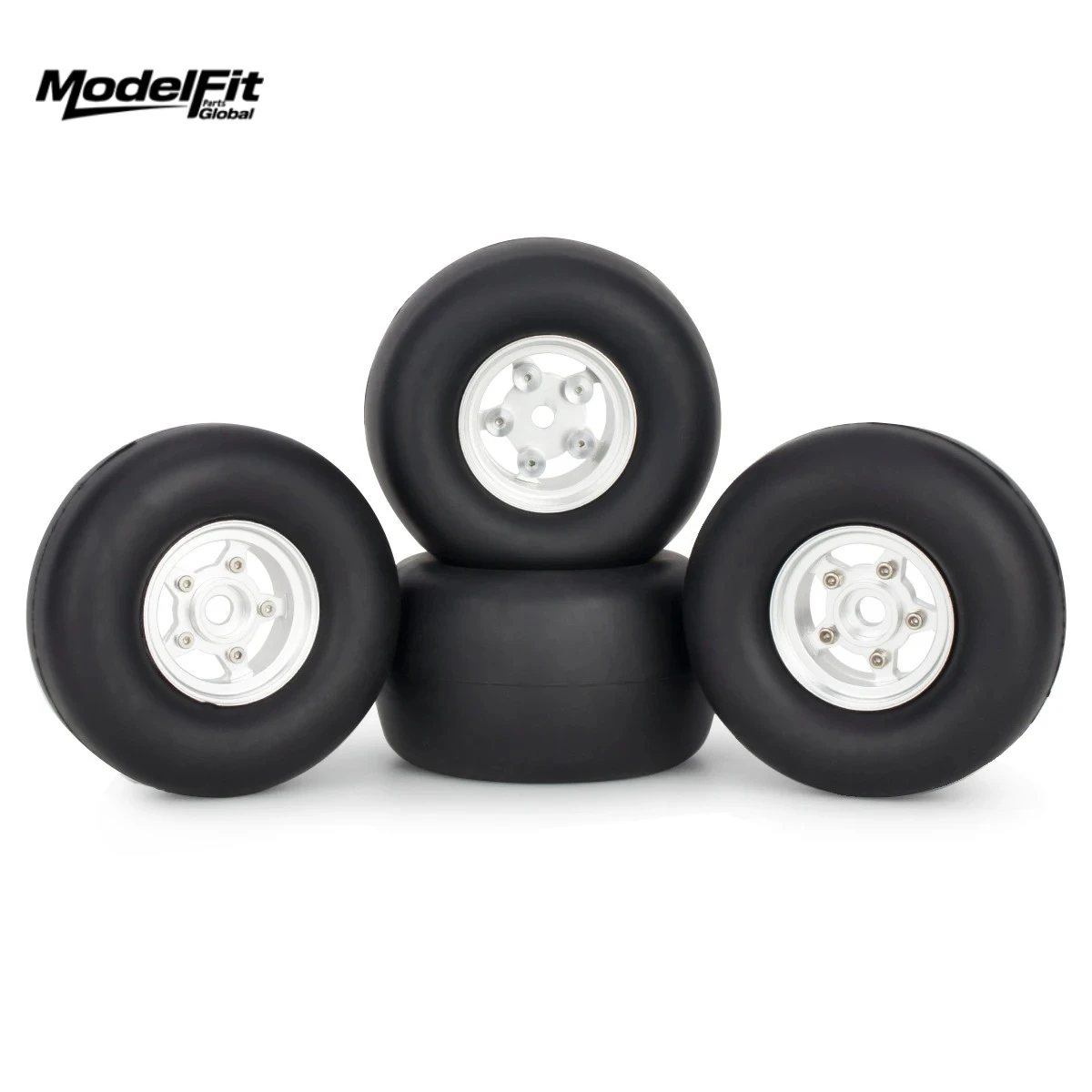4Pcs Upgrade 4Pcs Rubber Tyres Wheel Tires Silencing Sponge for Tamiya Sand Scorcher Grasshopper Hornet