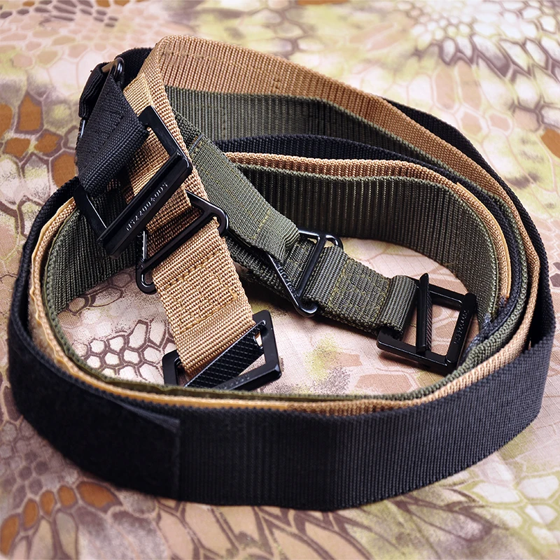 HAN WILD Cinturón Táctico Nylon Lona para Hombre Exterior - imagen 5