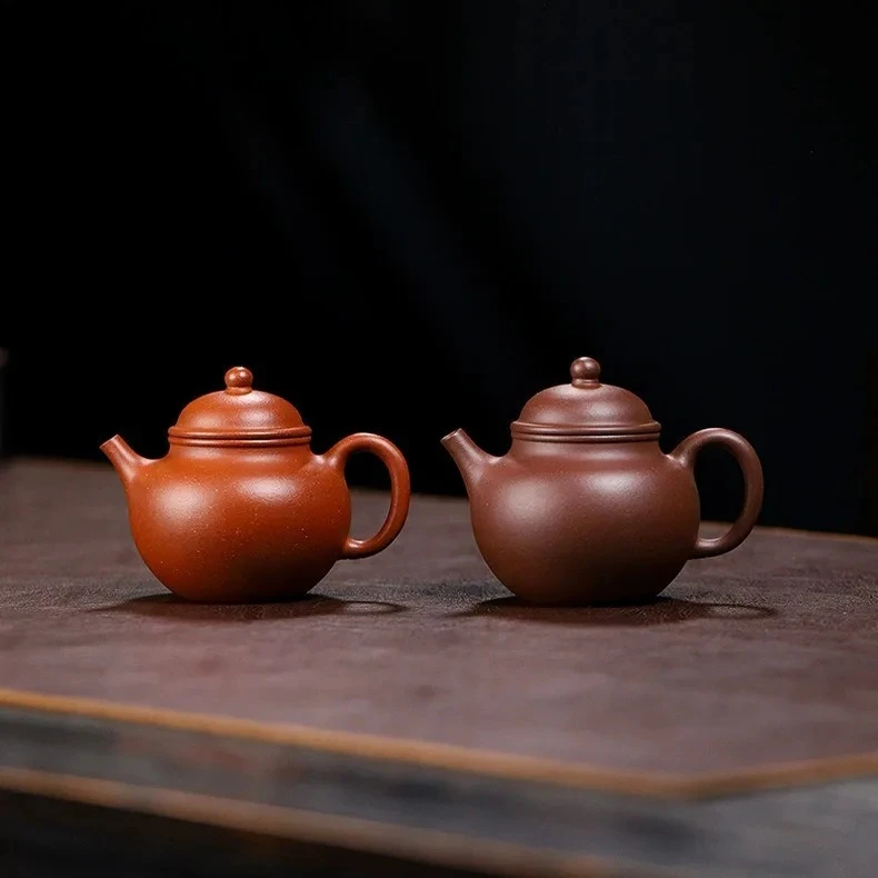 

160ml Traditional Yixing Purple Clay Teapots Handmade Rongtian Pot Raw Ore Mud Kettle Chinese Zisha Tea Set Tableware Craft Gift