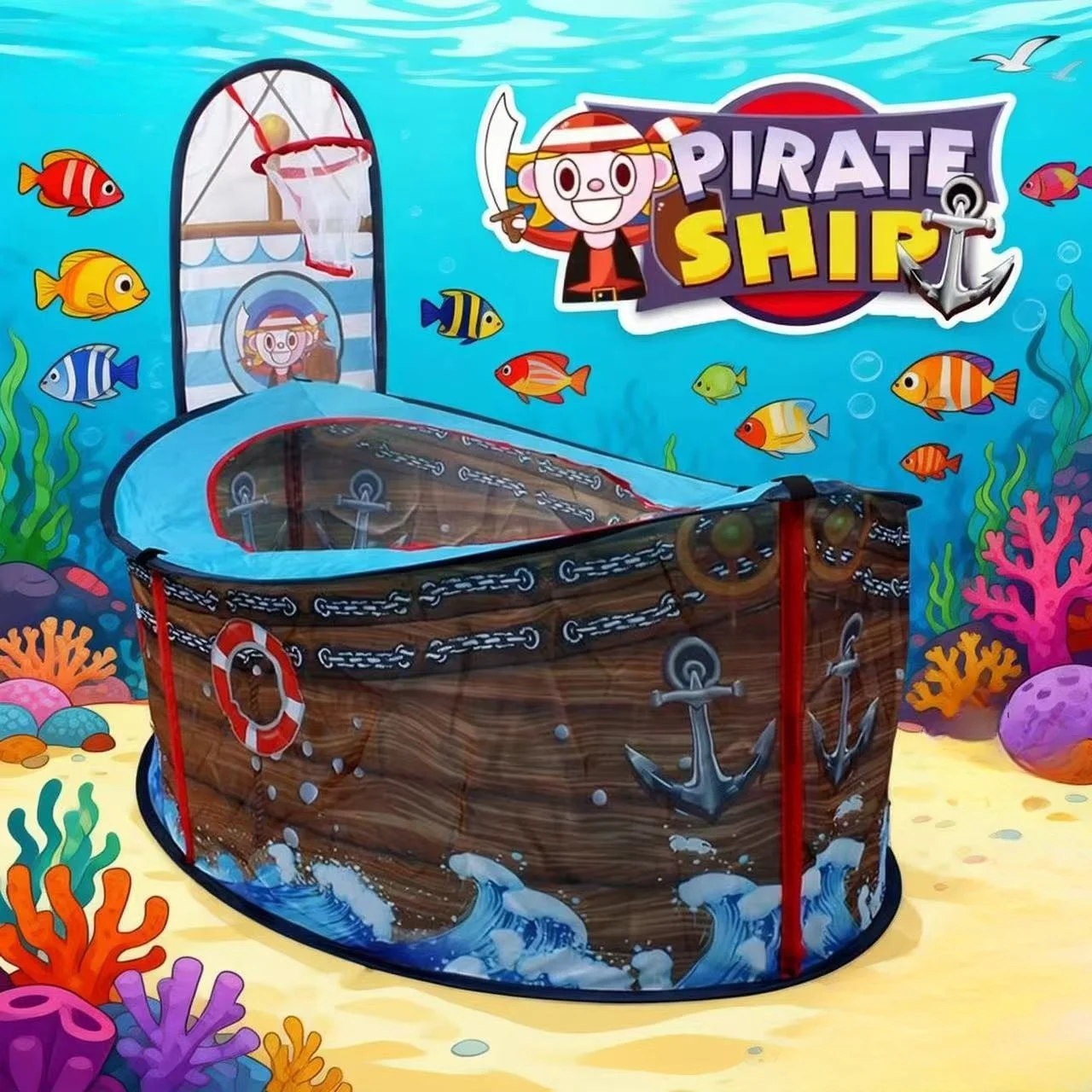 

Детская игровая палатка в дизайне пиратского корабля, красочный игровой домик, складная, портативная палатка-замок, отличная палатка для вечеринок на открытом воздухе, праздничный подарок для мальчиков и девочек, украшение для вечеринок на день рождения/Р