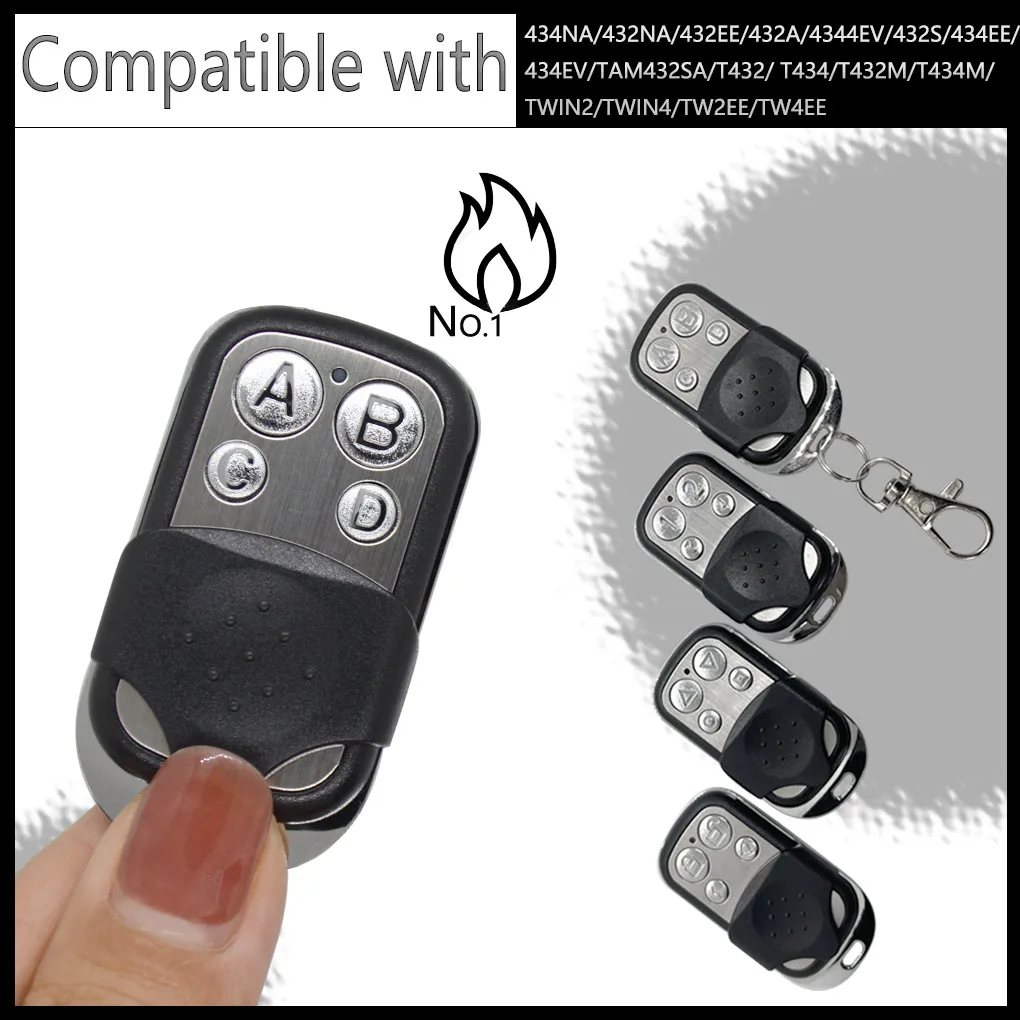 433MHz copy remote control, wireless 50-100 m distance suitable for electric gate, telescopic door, garage door, equipment contr