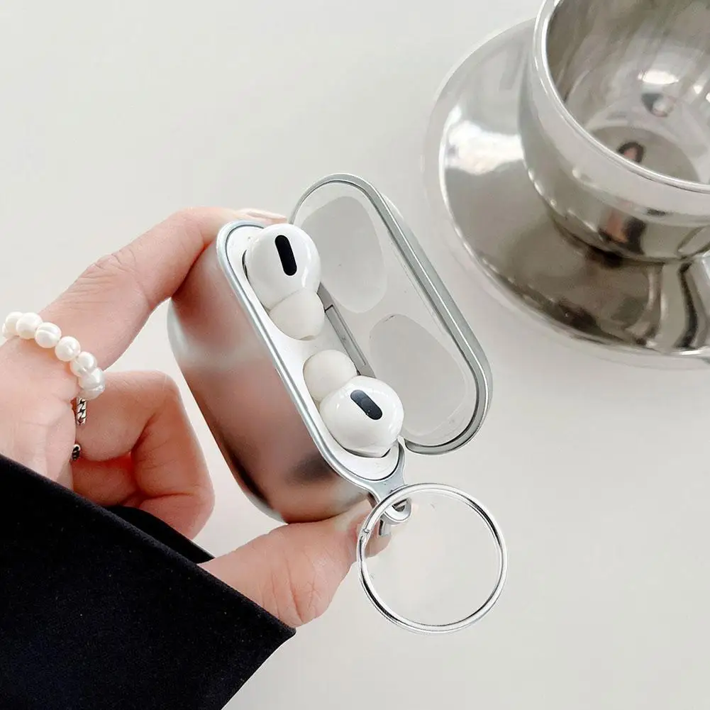    Für AirPods Pro 3rd Generation Fall Galvanisieren Silber Metallic Glänzende Abdeckung Spiegel Schutzhülle Für AirPods Pro 3 Teile
