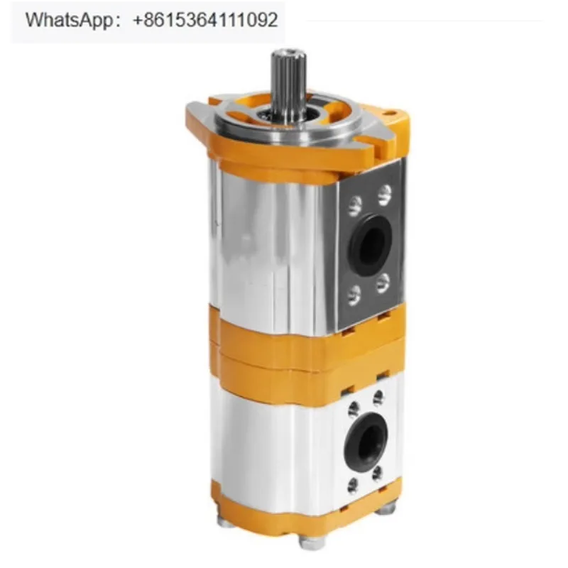 مضخة زيت تروس هيدروليكية مزدوجة CBTL3-F316/F308-AF واحدة داخلية واثنين خارج