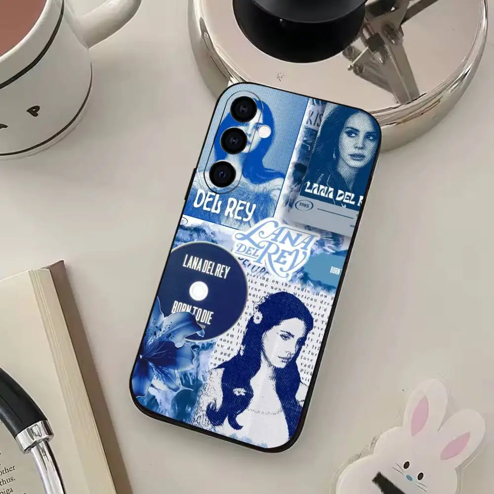 حافظة هاتف Singer L-Lana D-Del Reys لهاتف سامسونج جالاكسي A73، A72، A71، A70، A53، A52، A51، غطاء أسود ناعم آخر #5