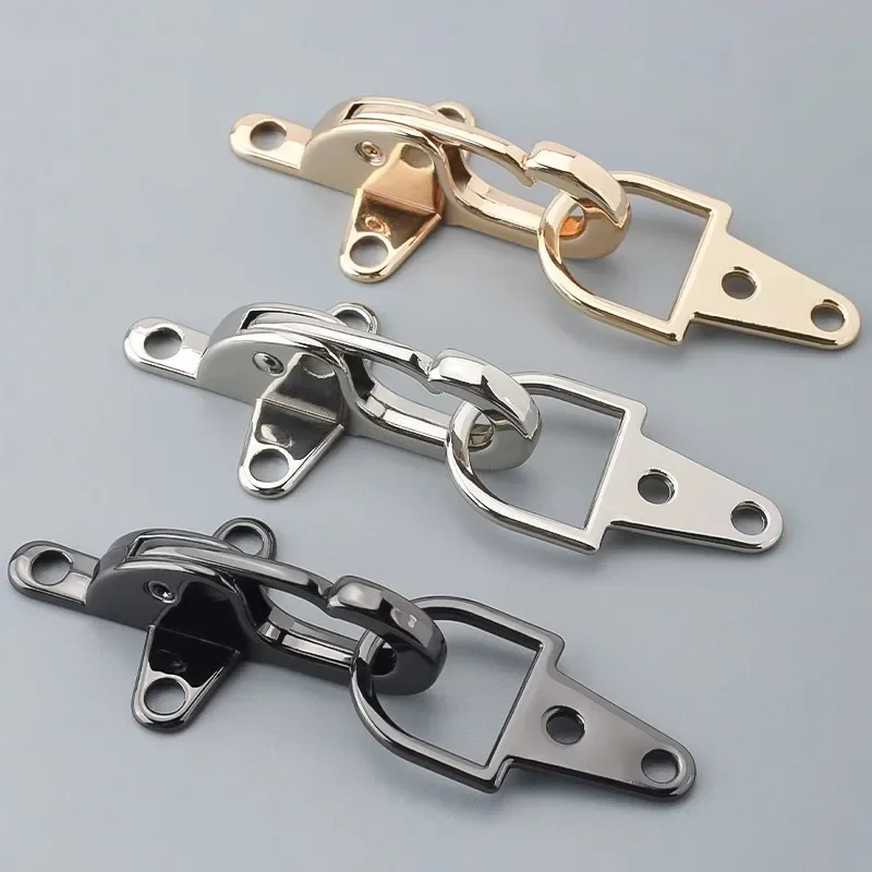 Meetee Metal Cost Buckle Toggle Buckles Locking Fasteners Fireman Clasp Jacket Belt Clasps Garment Hook Decorative Carabiner