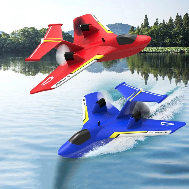 ZY-425 RC Airplane Fixed Wing Aircraft Water Land Air Electric Model Plane Anti-Drop Amphibious Toy with Water Takeoff Flight