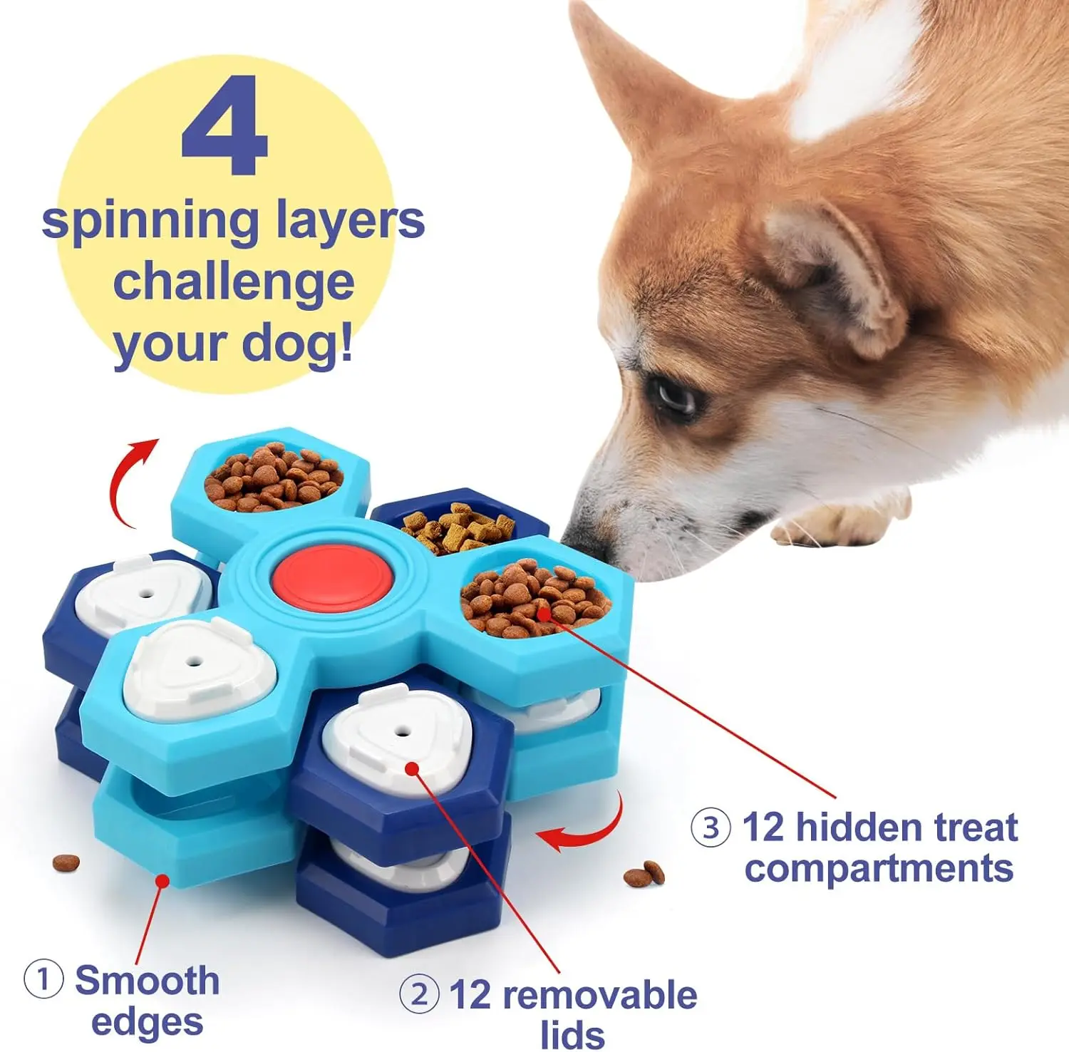 4-Layer Rotating Puzzle Feeder - Image 4