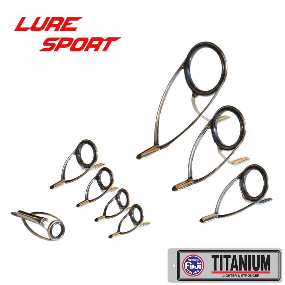 FUJI 6pcs Set T-KWSG40 T-MNST16 8pcs set T-KWSG30 T-MNST10 Titannium Frame SIC ring Rod Building component Repair DIY Accessory