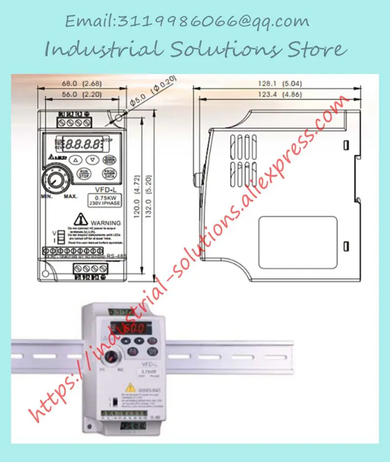 Inverter VFD001L21A VFD002L21A VFD004L21A VFD015L21W VFD022L21W New