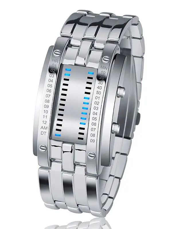 Moment beauty watch men's high school students trend led creative pointless male and female couples waterproof electronic watch