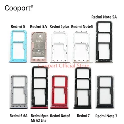 1Pcs New Sim Card Slot Tray Holder Adapter Parts For Xiaomi Redmi Note 6 7 8 pro Black Blue Pink Red