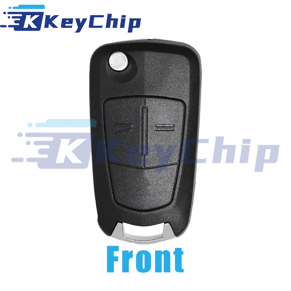 KeyChip Pro For Opel Zafira B Corsa D Astra H 2004-2014 2 Buttons Flip Remote Key 433 MHz HITAG 2 46 Chip 13.188.284 13.149.658