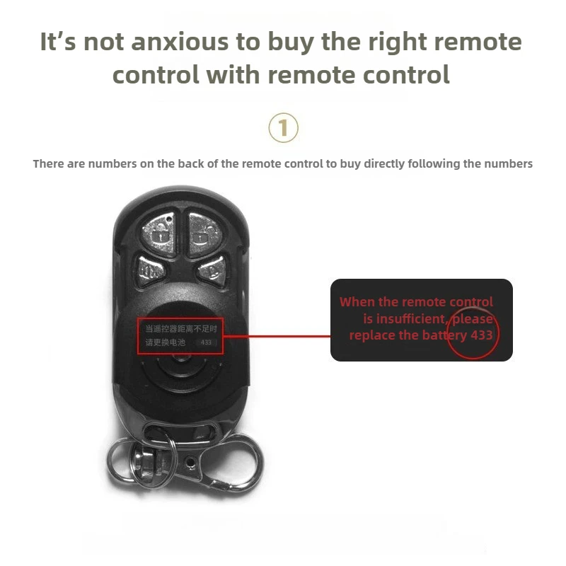 250–915 MHz Multifrequenz-Universal-Fernbedienung, Kopiergerät, automatisches Klonen, 433 MHz Fernbedienung für Garagentor